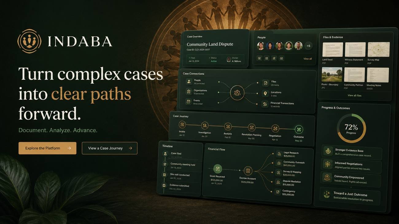 Indaba dashboard preview